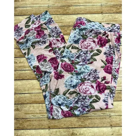 Posh Peanut Monroe Floral Bamboo Jogger Pajama Pants 2XL - Picture 2 of 4
